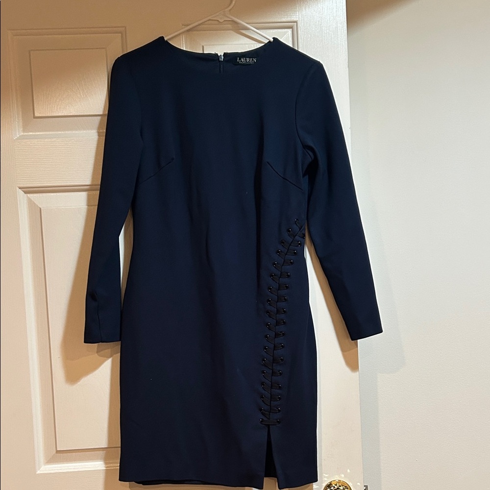 Ralph Lauren Navy Long Sleeve Dress